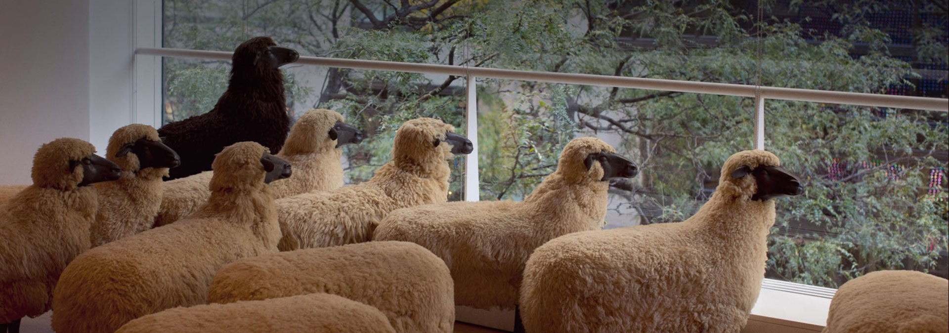 François-Xavier Lalanne and His Parade of Woolly Sheep - Corniche